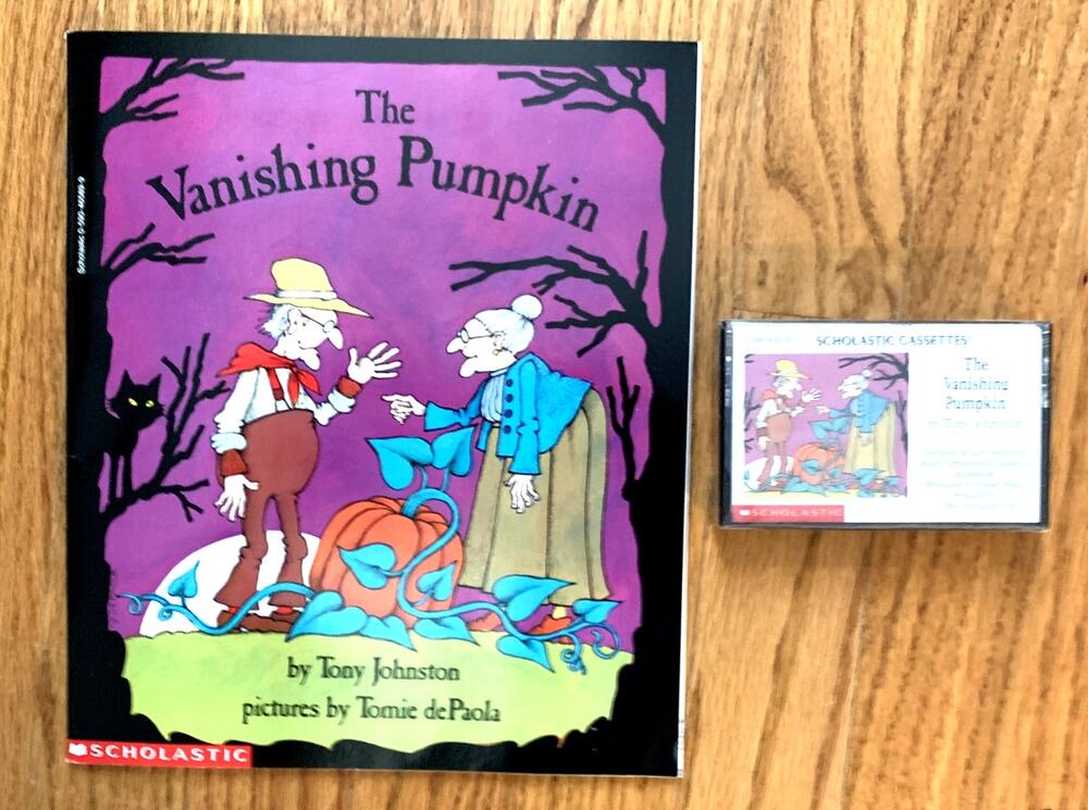 The Vanishing Pumpkin Vintage Book and Cassette by Tony Johnston / Scholastic